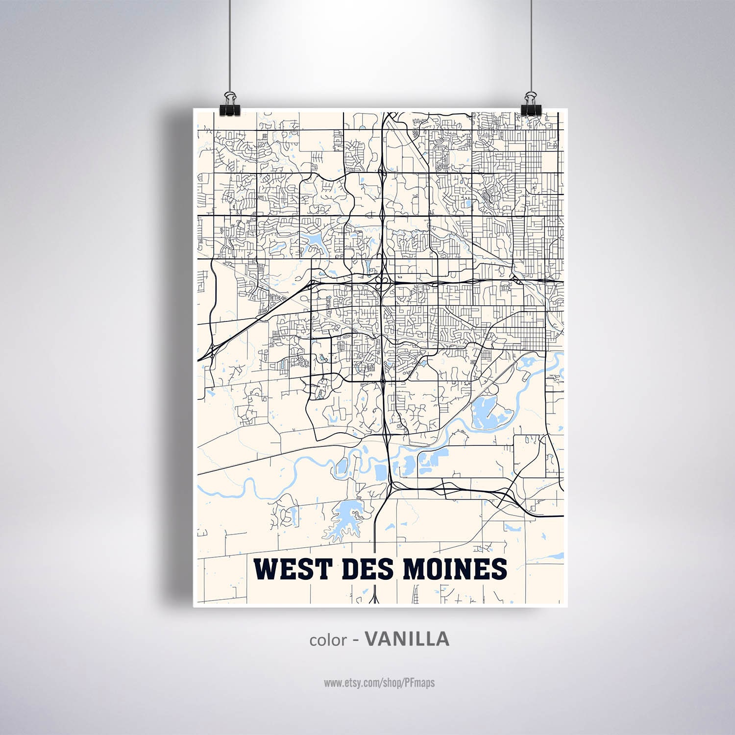 West Des Moines Map West Des Moines Map Print West Des Moines City Map Iowa Ia | Etsy Uk