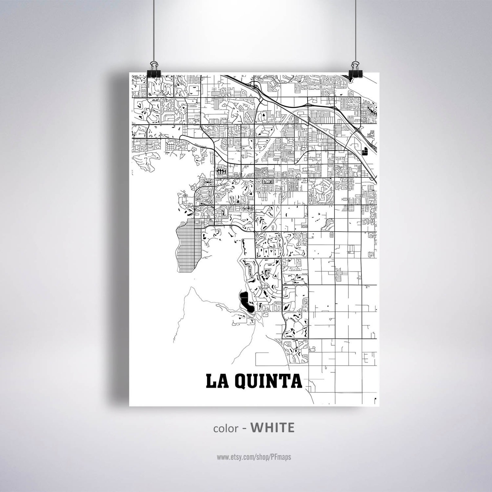 La Quinta Map Print La Quinta City Map California CA USA Map Etsy