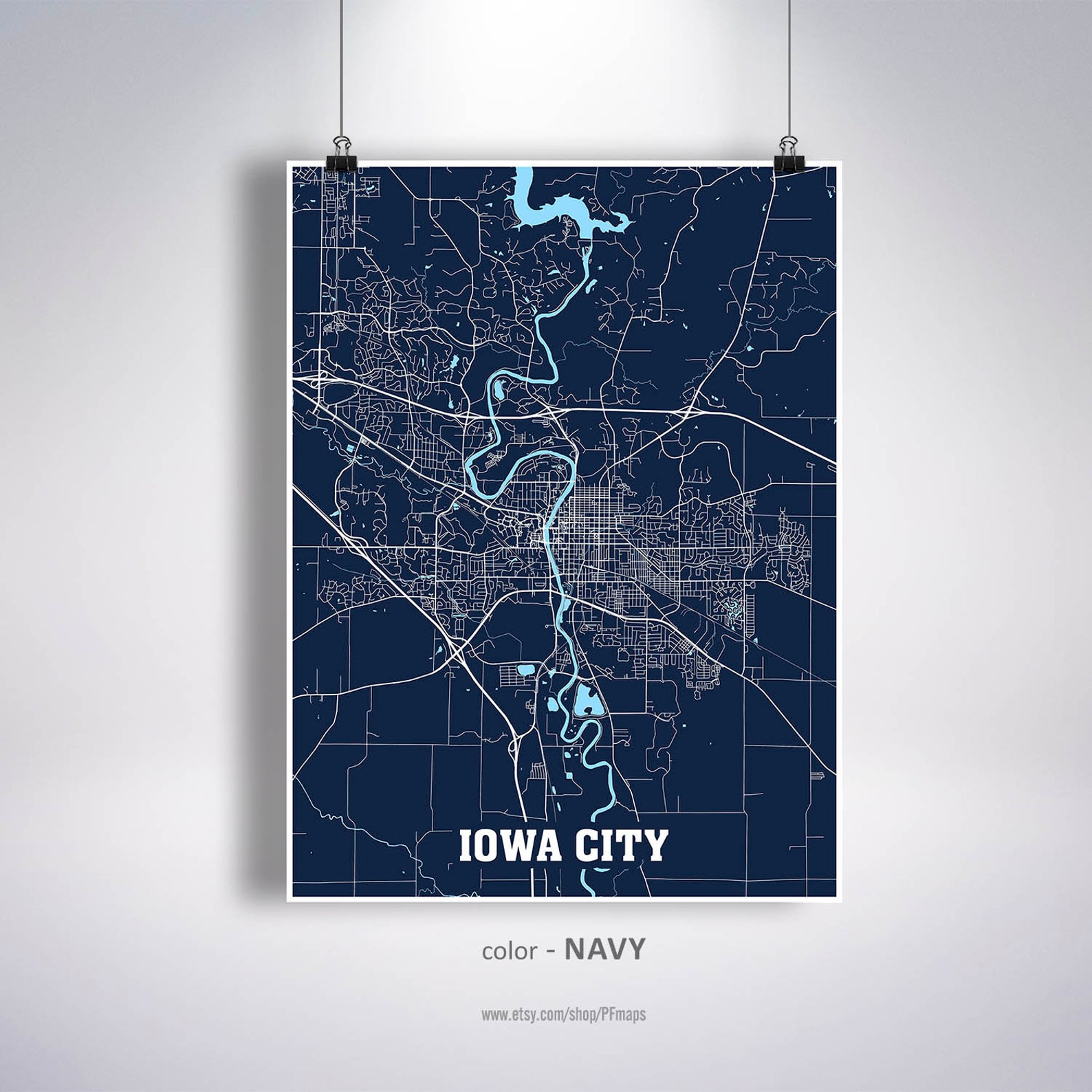 Iowa City Map Print Iowa City Map Iowa IA USA Map Poster | Etsy