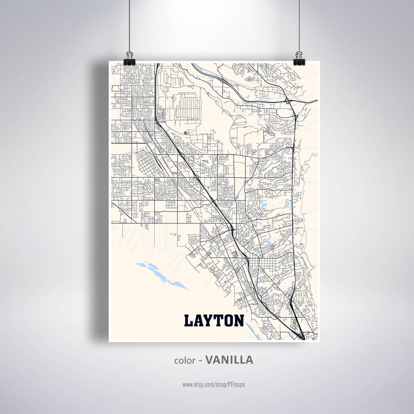 Layton Map Print Layton City Map Utah UT USA Map Poster Etsy