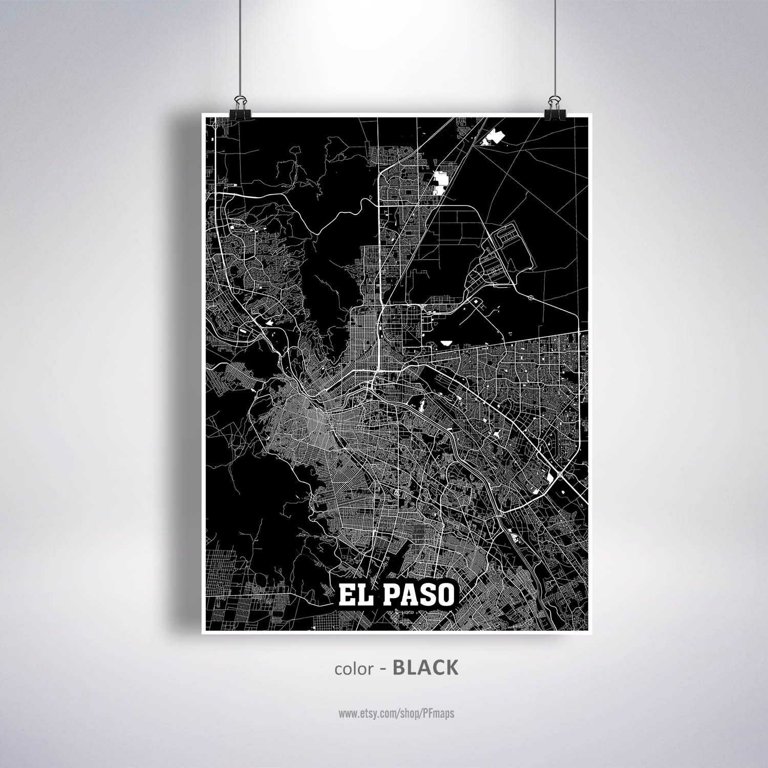 1941 geological antique topographic survey El Paso Map Print El Paso City Map Texas TX USA Map Poster | Etsy