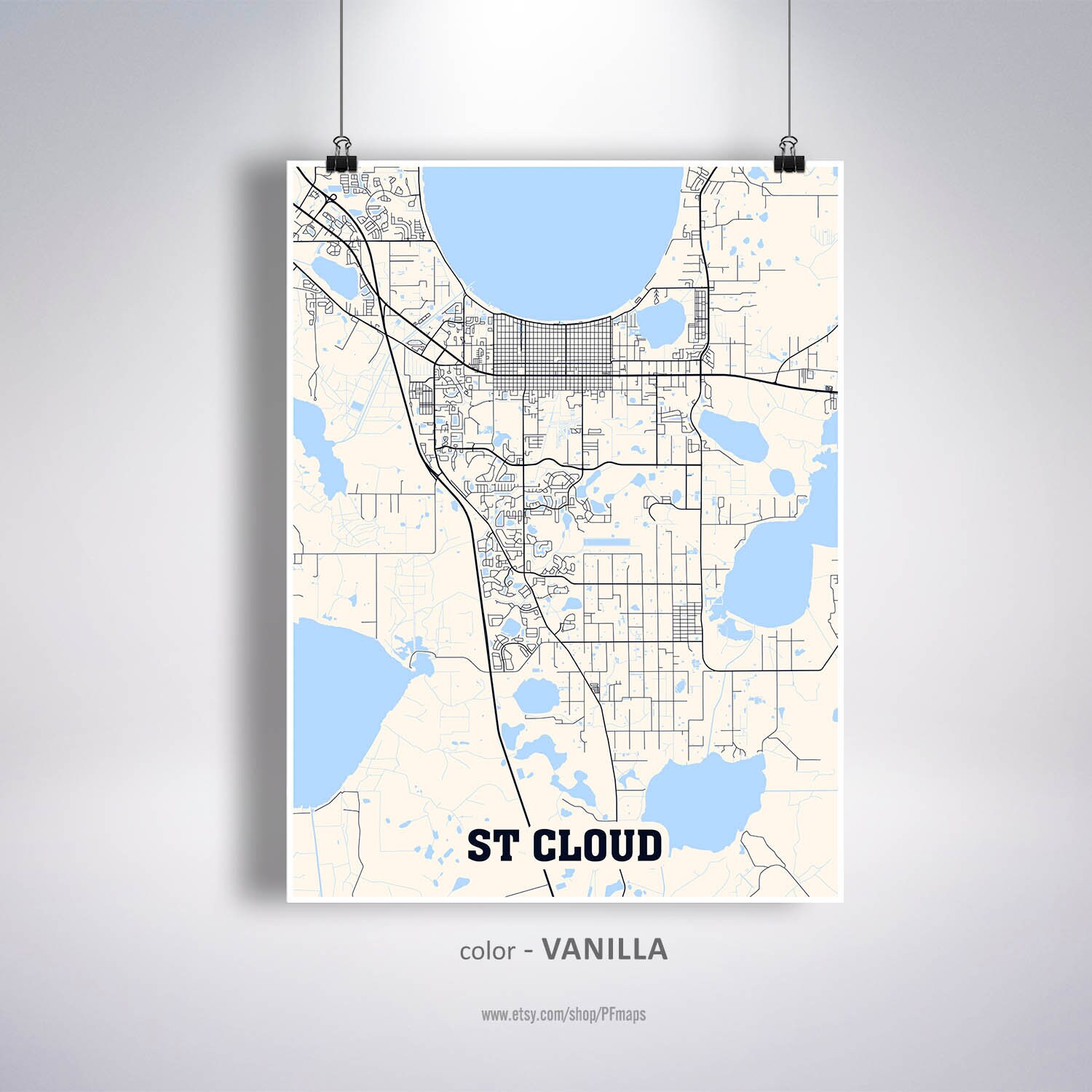 St Cloud Florida Map St. Cloud Map Print Saint Cloud City Map Florida Fl Usa Map - Etsy Singapore