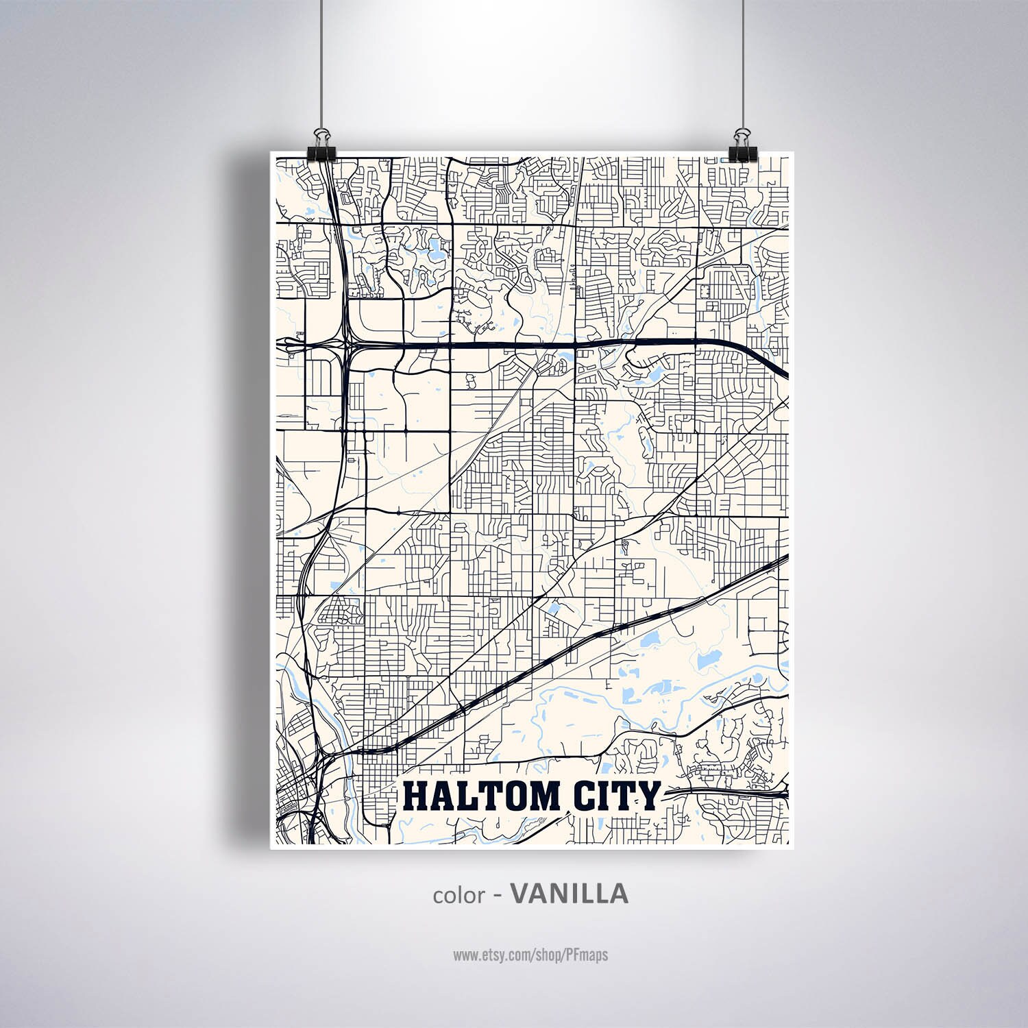 Haltom City Map Print Haltom City Map Texas TX USA Map Etsy