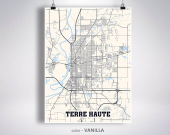 I Love Terre Haute Indiana Street Sign in City State us Wall Road décor Gift 