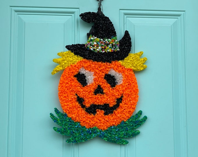 Vintage Melted Plastic Popcorn Wall Decor, Vintage Door Decorations, Melted Plastic Popcorn