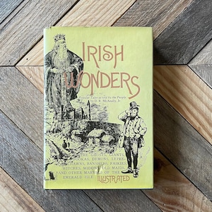 Vintage book, Irish Wonders, Vintage Novel, Vintage Fantasy Book, Vintage Reader, Children&#39;s Book, Fantasy Fiction