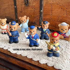 Figura vintage, osos Homco, decoración de oso vintage, figura de oso pequeño, figura de oso, regalo amante del oso