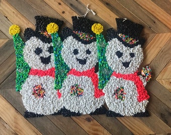 Popcorn Snowman Etsy
