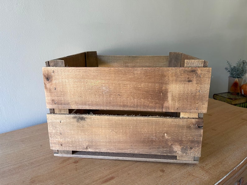 Vintage Wooden Fruit Crate. Vintage Apple Crate Old Orchard Etsy