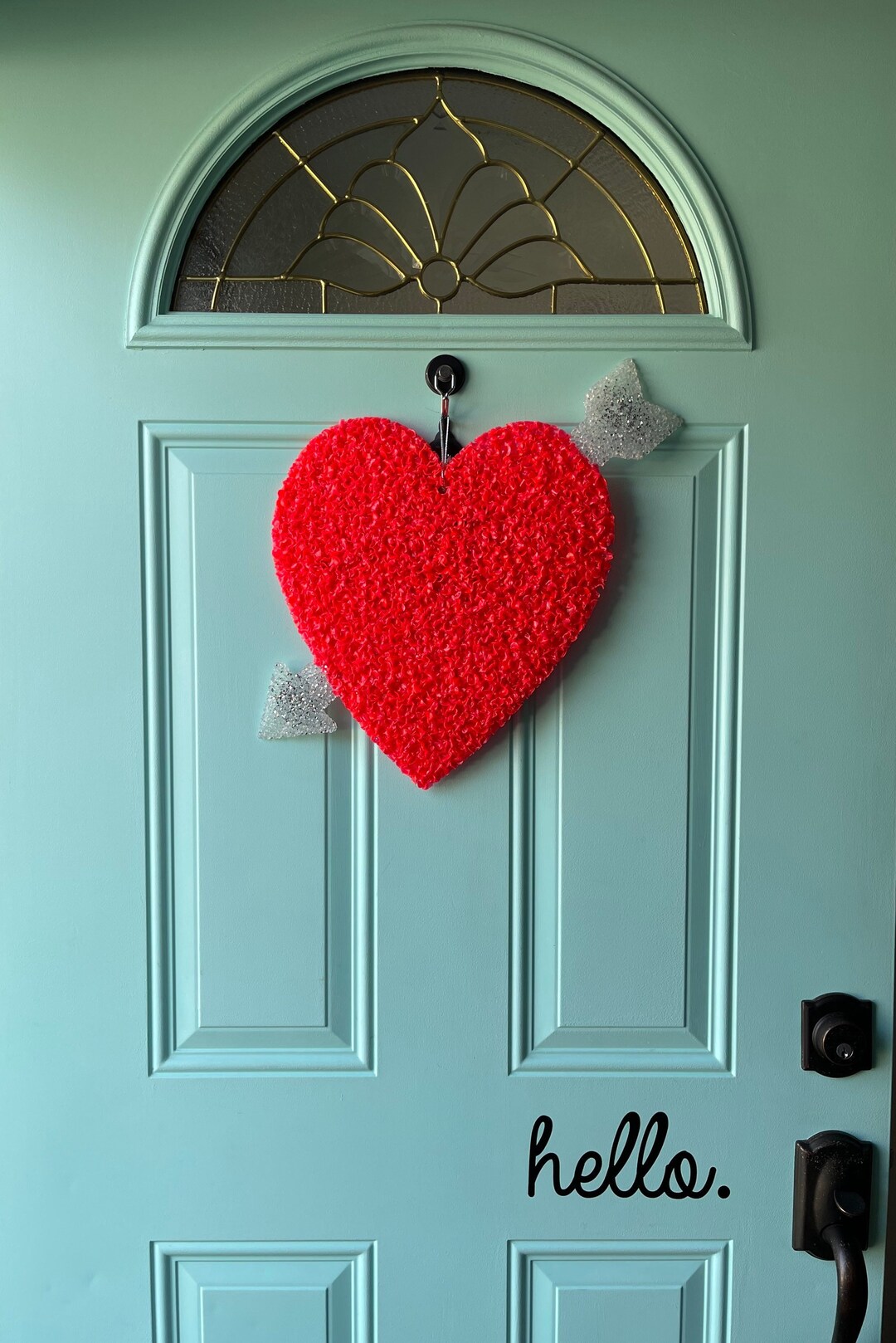 Vintage Plastic Popcorn, Vintage Door Decorations, Melted Plastic