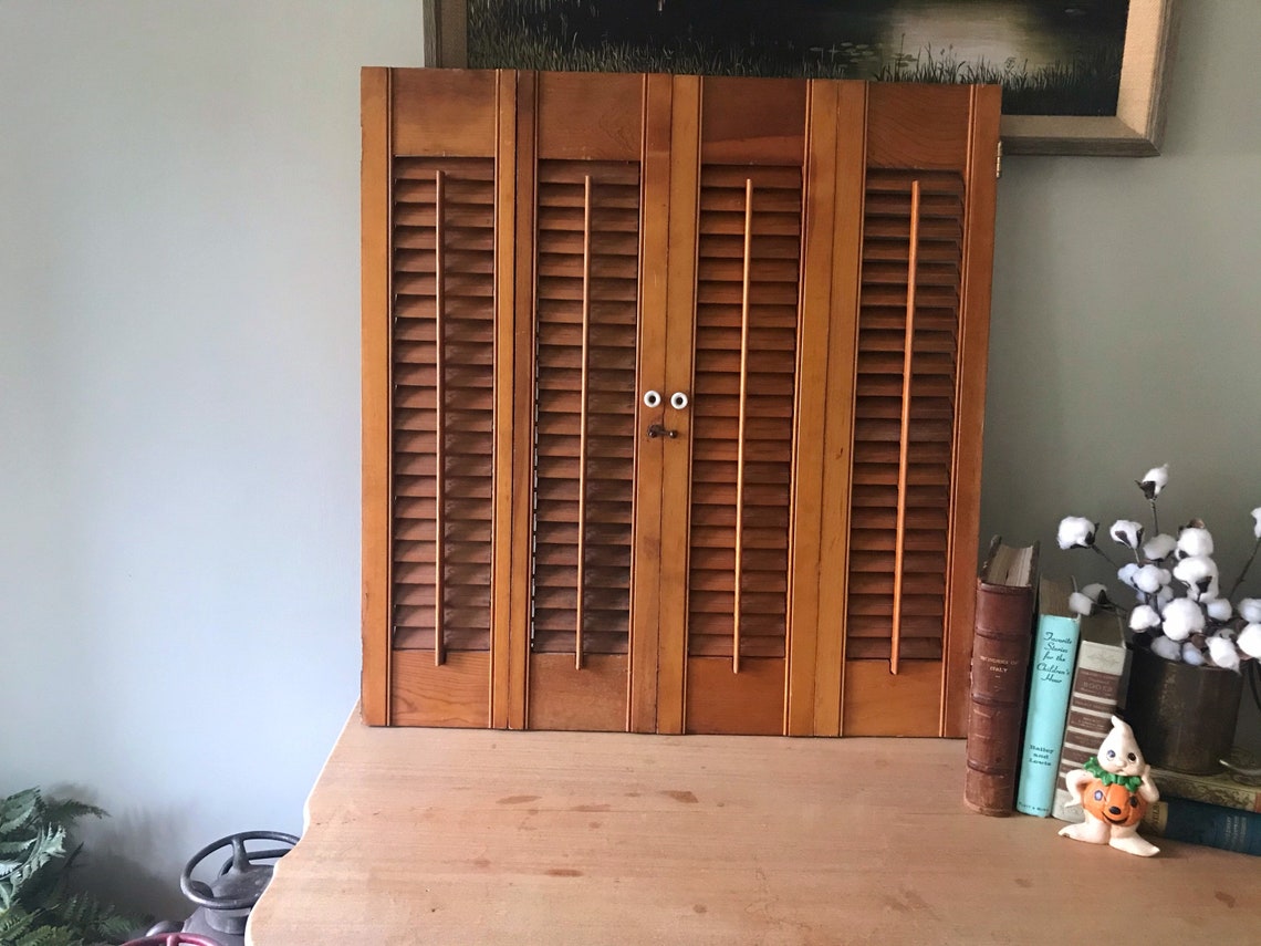 Vintage Blinds Vintage Louver Blinds Wooden Blinds Vintage Etsy