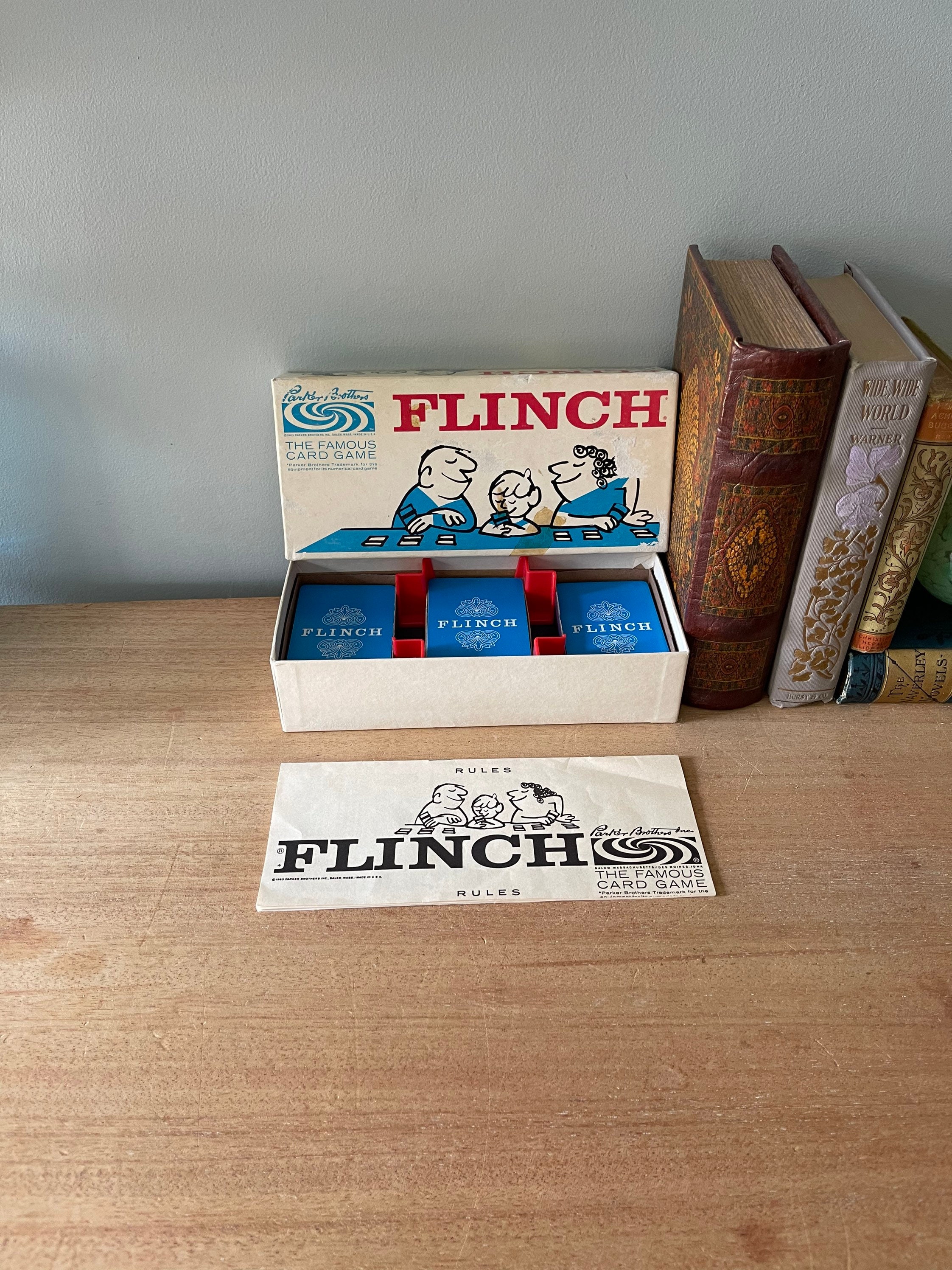 Vintage Game, Card Game, Flinch, Family Word Game, Vintage Card