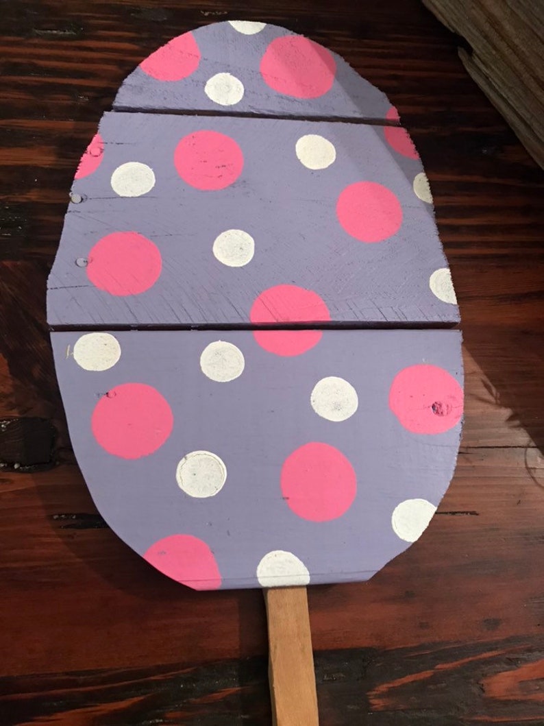 Set of 4 Easter Egg Yard Stakes Spring Yard Stakes Spring Etsy