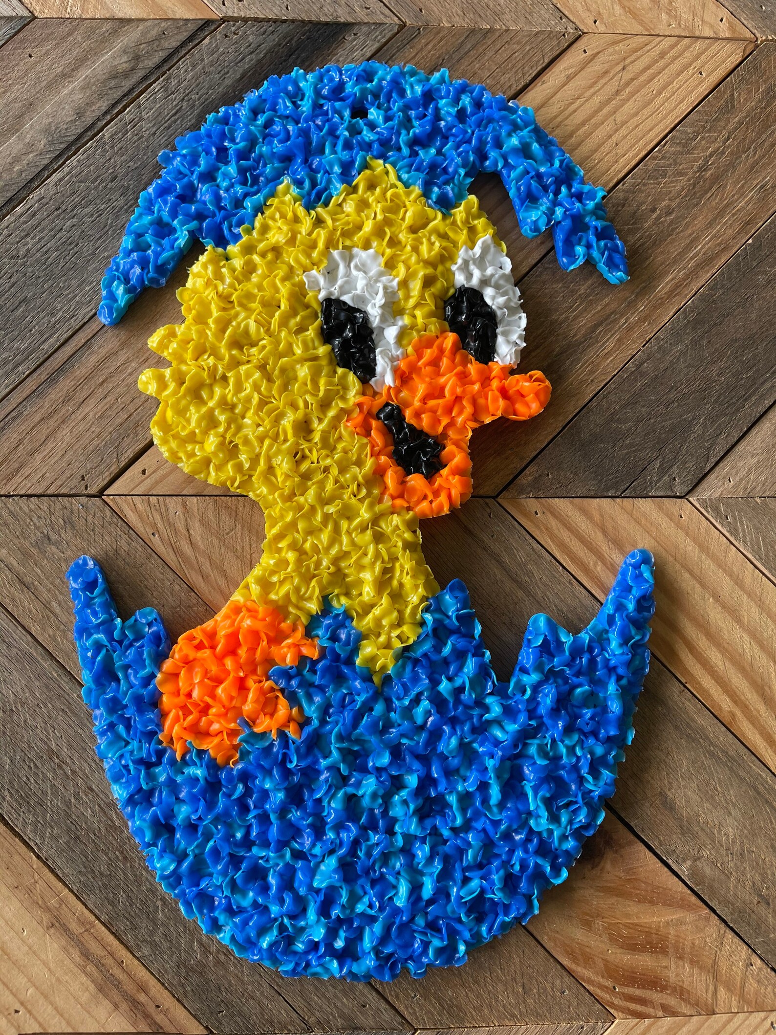 Baby Duck Popcorn Popcorn Duck Blue Egg Duck Vintage Door Etsy