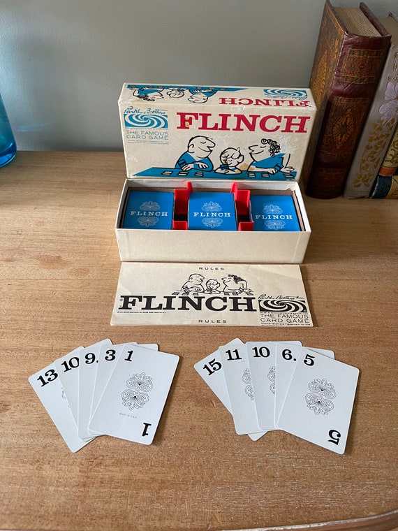 Vintage Game, Card Game, Flinch, Family Word Game, Vintage
