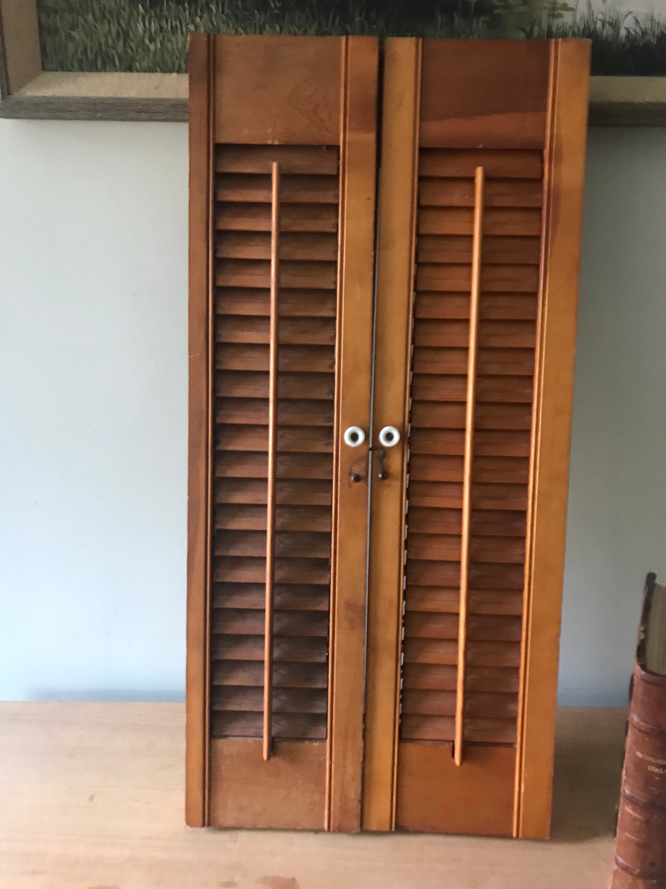 Vintage Blinds Vintage Louver Blinds Wooden Blinds Vintage Etsy