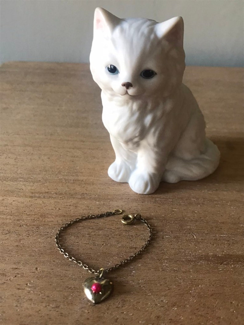 Lefton Birthstone Kitten Lefton Cat Figurine Vintage Kitten Figurine,