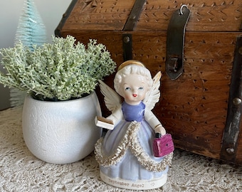 Vintage Japan September Angel, Vintage Porcelain Lefton September