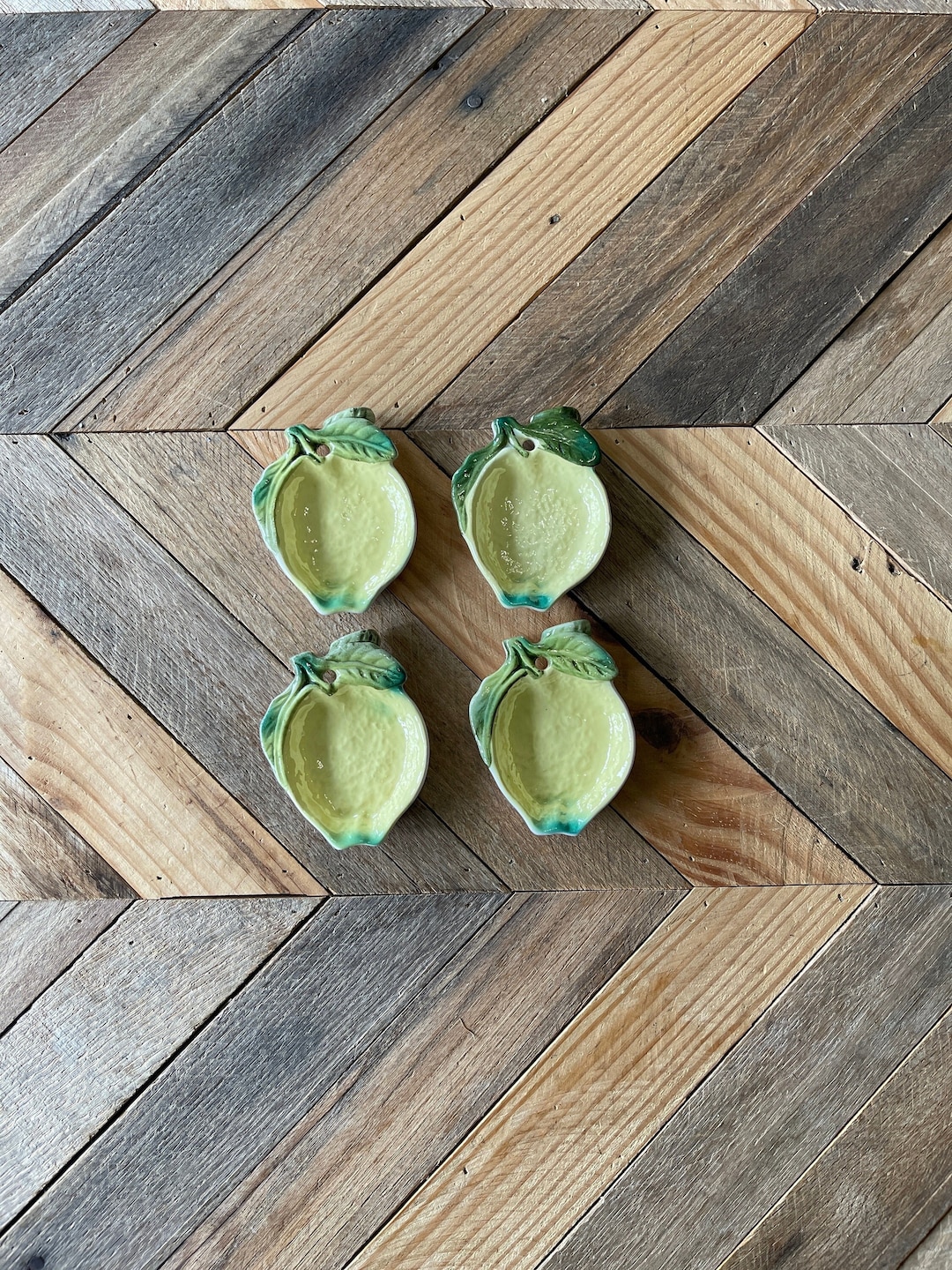 Vintage Tea Bag Holder, Vintage Lemon Tea Bag Holder Set, Tea Lover