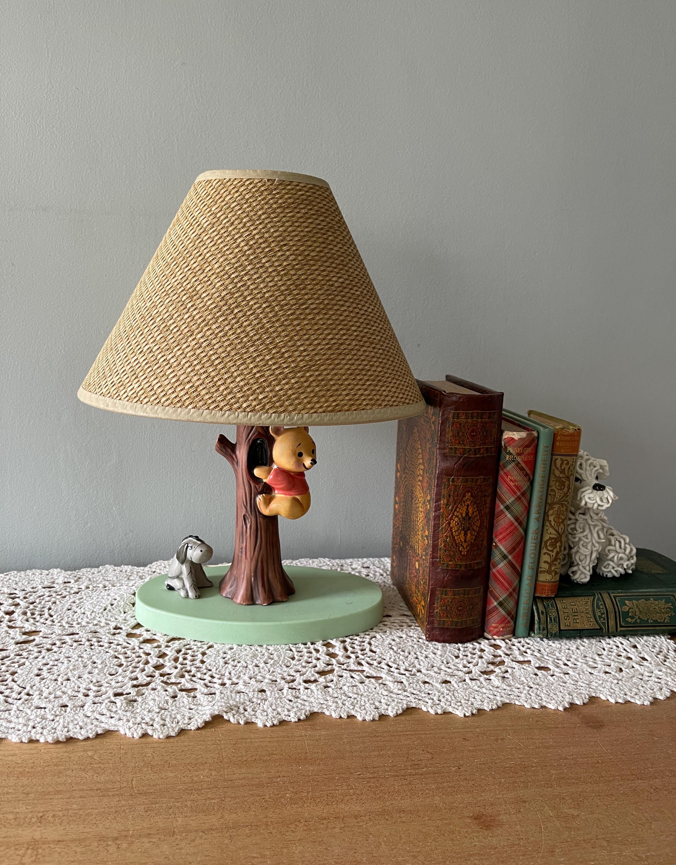 Vintage Lamp, Vintage Nursery Lamp, Winnie the Pooh Lamp, Pooh