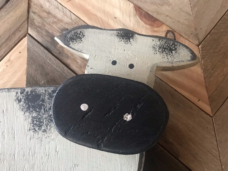 Cow yard stakes spring yard stakes wood stakes cow outdoor etsy uk