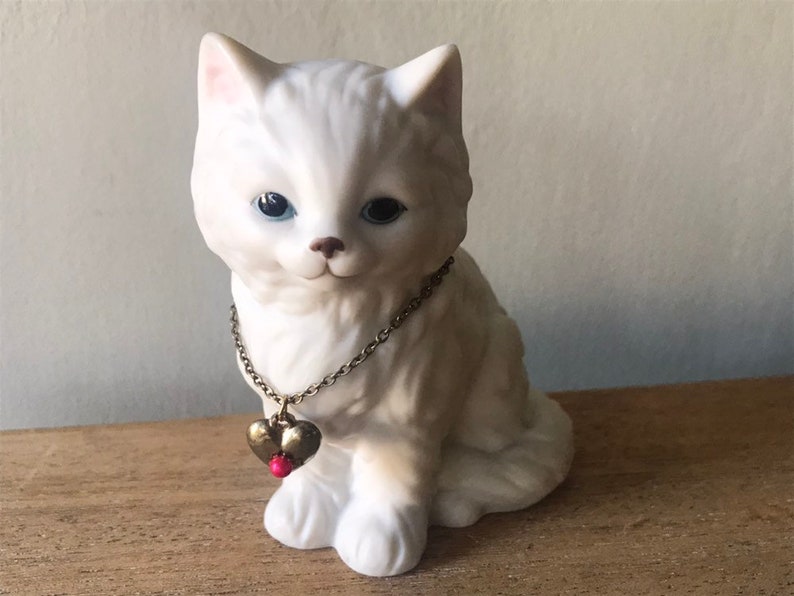 Lefton Birthstone Kitten Lefton Cat Figurine Vintage Kitten Figurine,