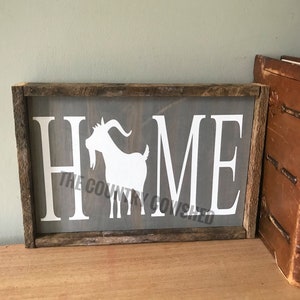 Love Goat Sign, Wooden Goat Sign, Goat Racing, Goat Home Sign, Housewarming Gift, Goat Barn Sign, Goat Lover Sign, Goat Decor, US Navy