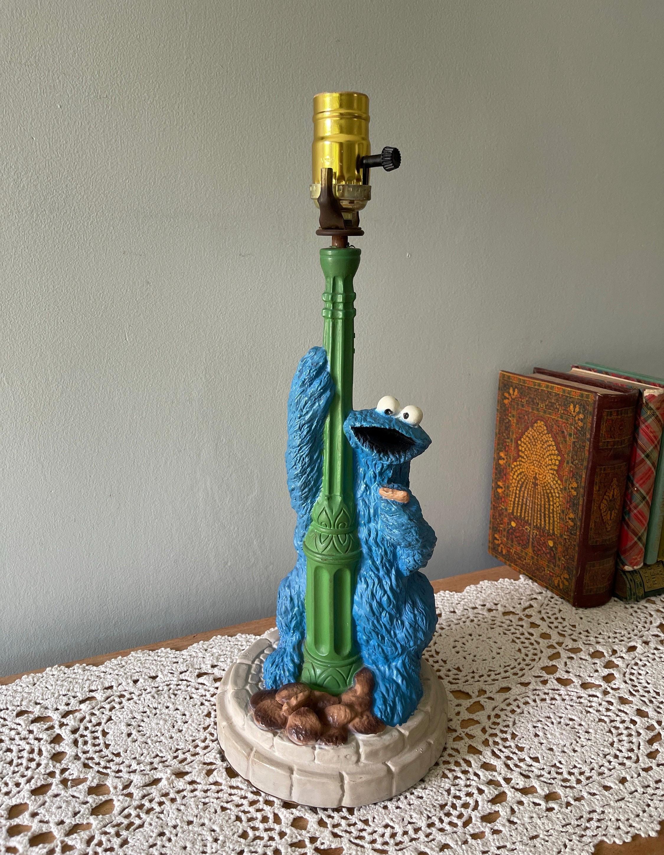 Vintage Lamp, Vintage Cookie Monster Lamp, Vintage Sesame Street