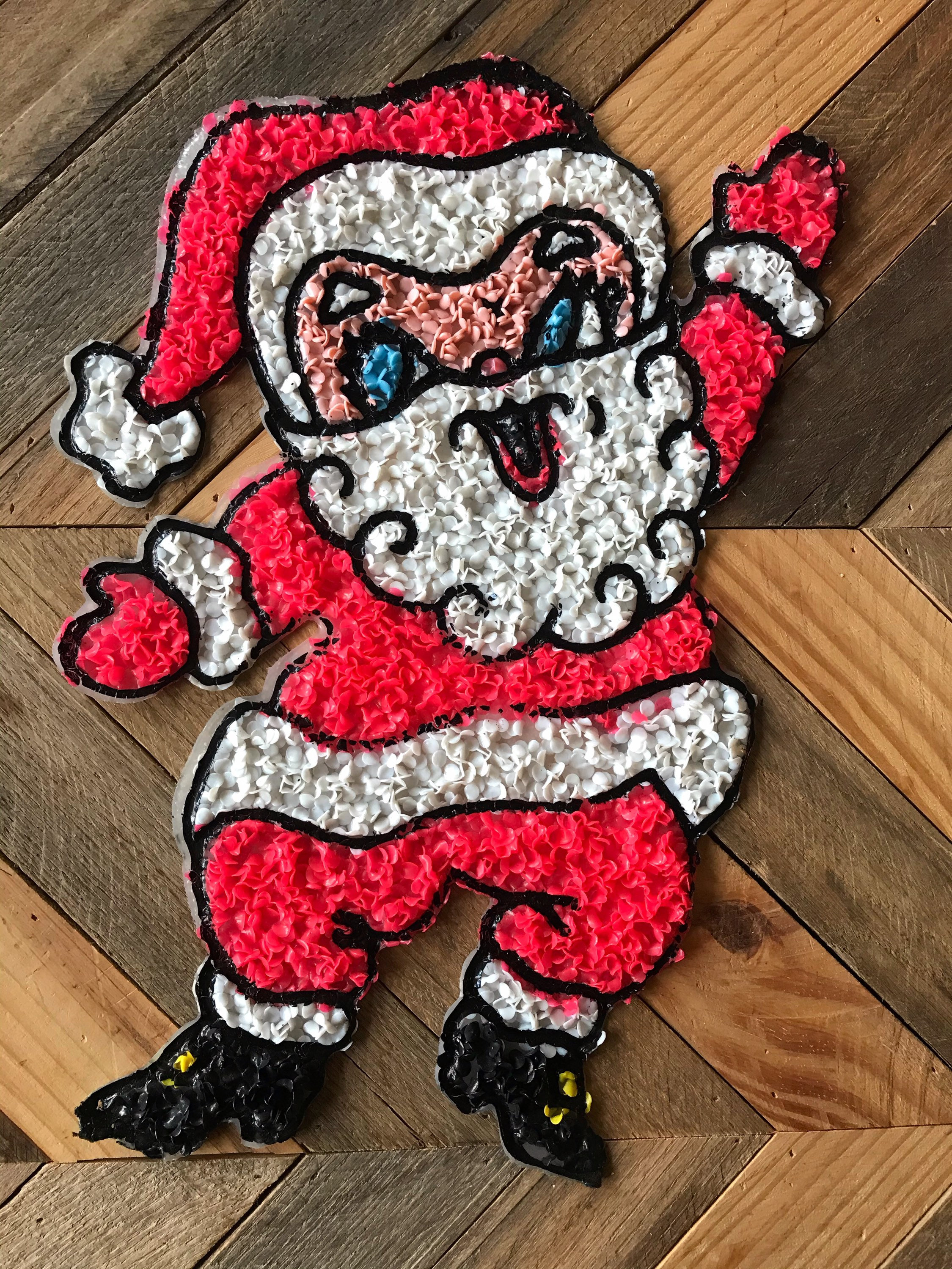 Small Vintage Santa Popcorn Vintage Door Decorations Popcorn  Etsy