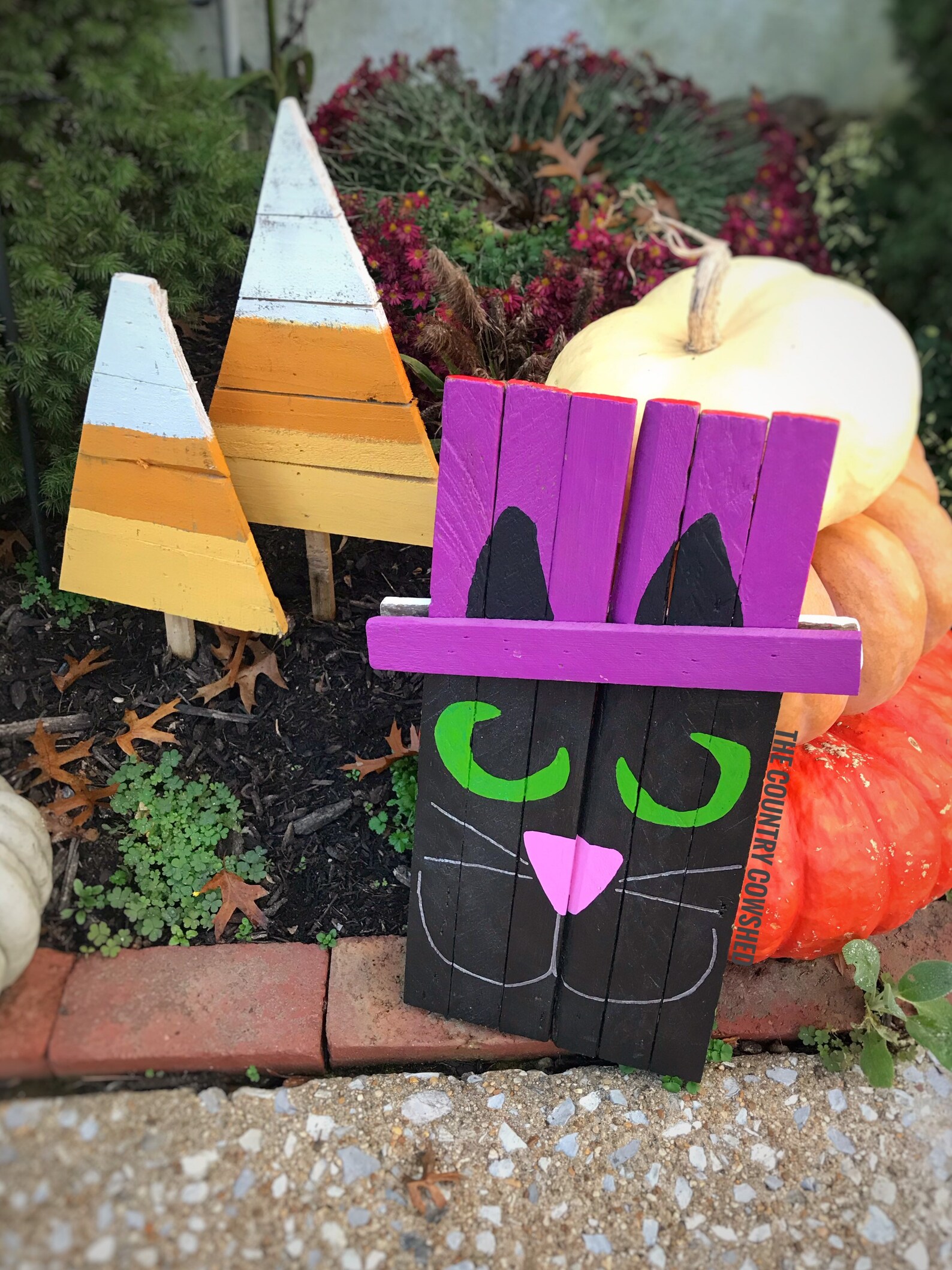 Grinch Yard Art Halloween Yard Art Reversible Fall Winter Etsy