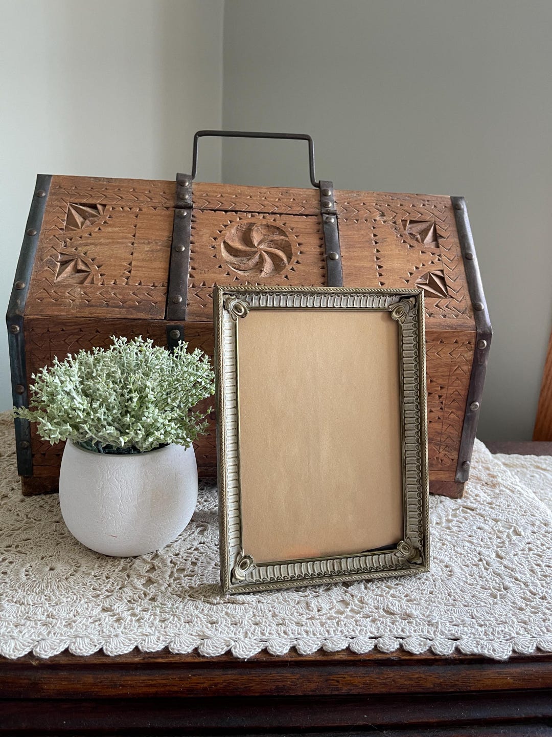 ヴィンテージメタルフォトフレーム、ヴィンテージフレーム、メタル