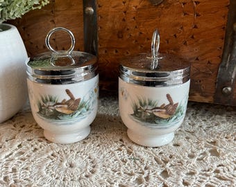 Vintage Eierdopje, Egg Coddler, Vintage Egg Coddler, Royal Worcester, Vervangend porselein, Porseleinen Egg Coddler, Ironstone, Ironstone Eierdopje
