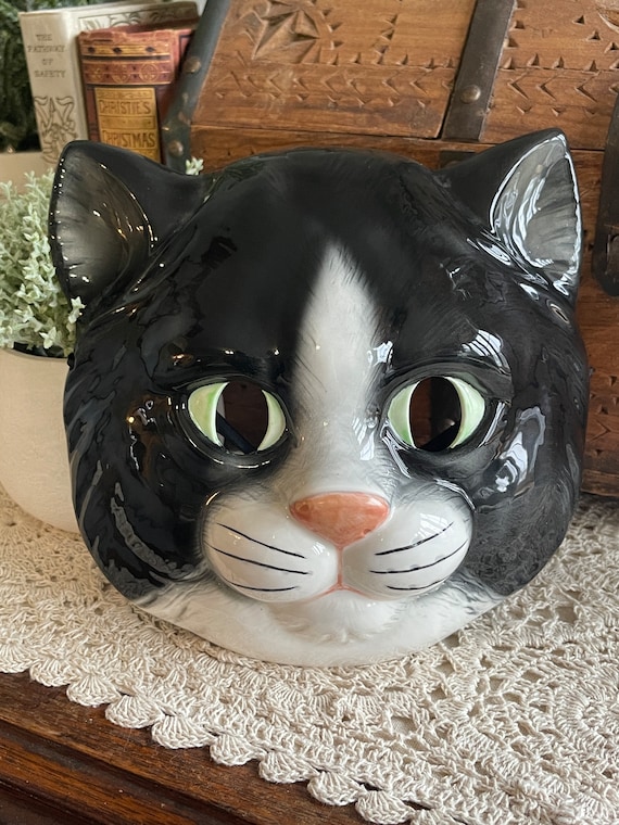 Vintage Porcelain Cat Mask, Vintage Cat Mask, Nur… - image 2