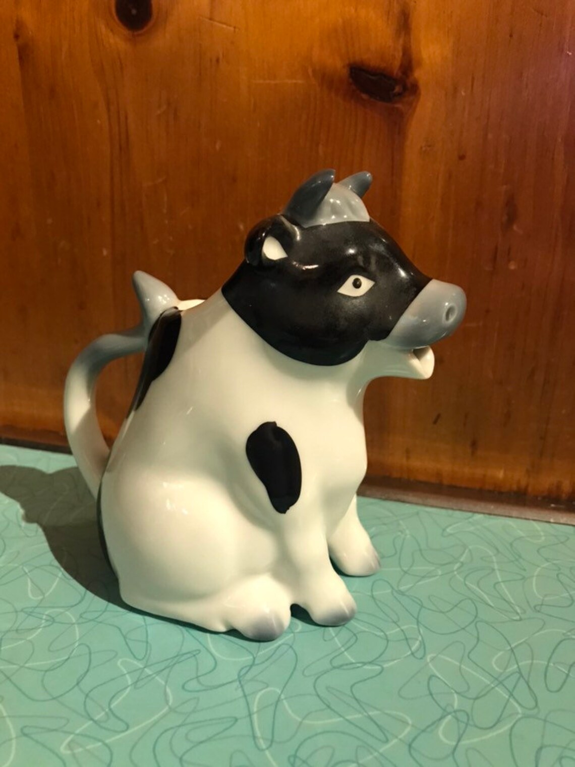 Black and White Cow Creamer Holstein Cow Creamer Cow Etsy
