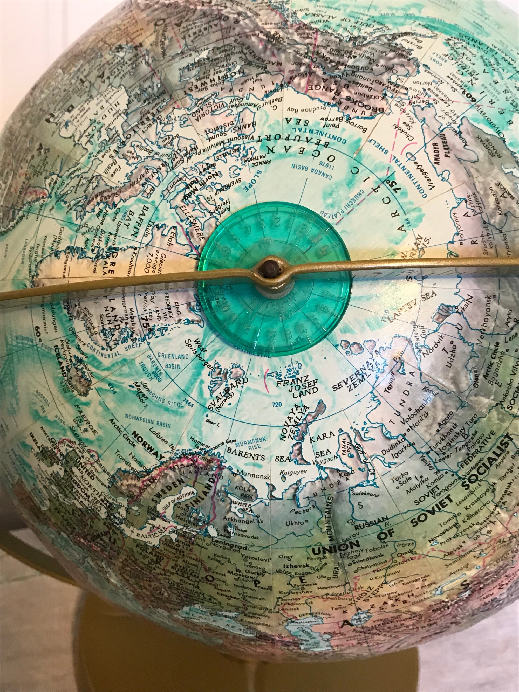 Vintage Blue Globe, Replogle World Ocean Globe, 12 Inch Globe | World ...