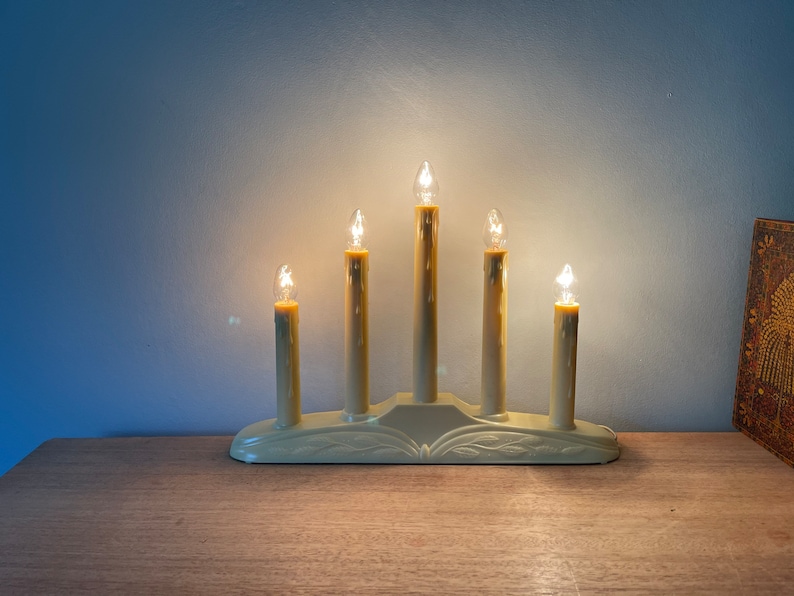 Vintage Noma Candolier, Electric 5 Light Candolier, Vintage Window ...