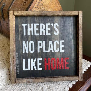 There’s No Place Like Home, Home Bar Sign, Rustic Wooden Sign, Wizard of Oz Sign, Home Sign, Dorothy Saying, No Place Like Home Sign, Oz