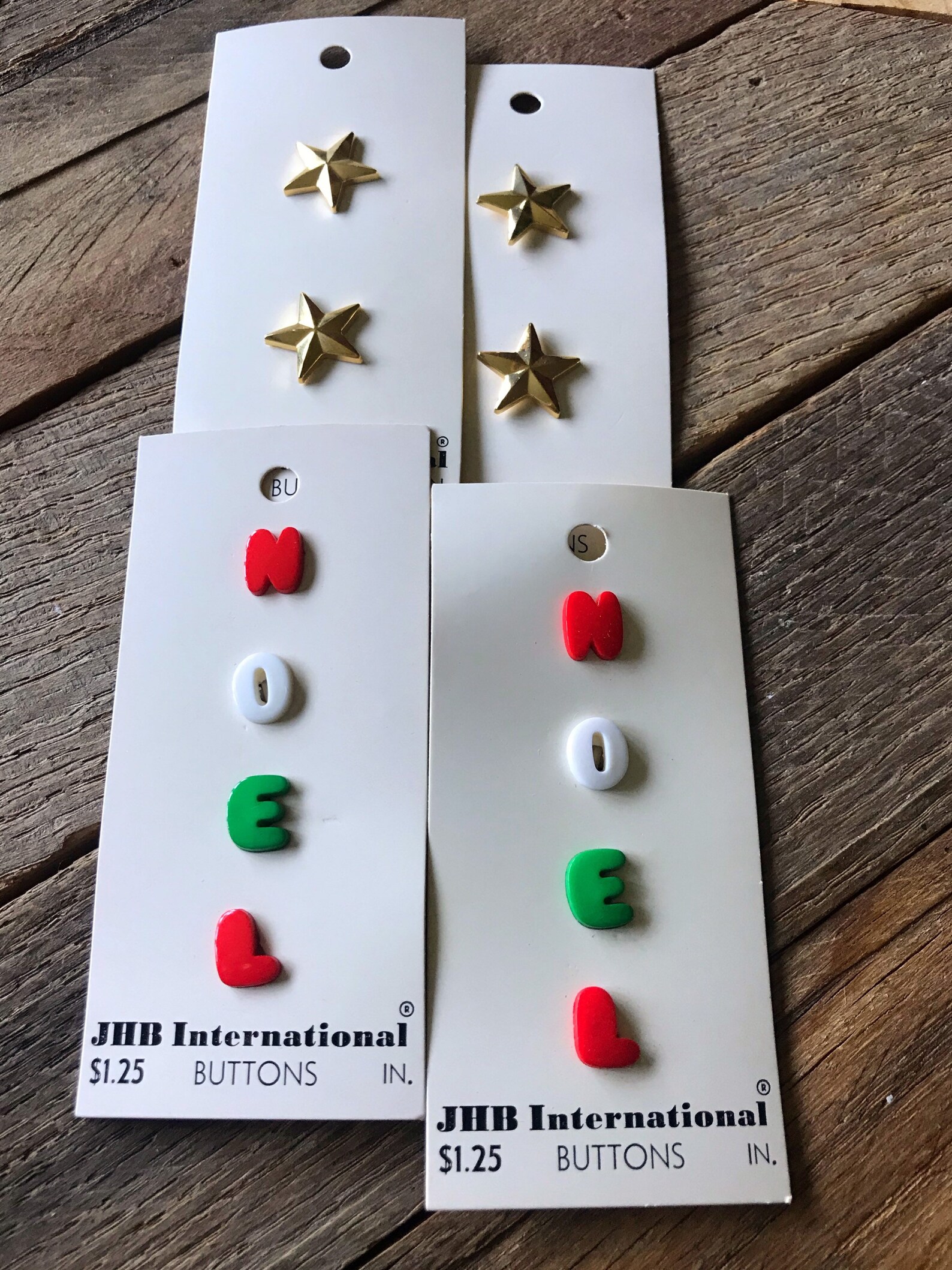JHB International Buttons Vintage Buttons Vintage Christmas Etsy