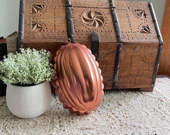 Molde de gelatina de cobre vintage, molde de gelatina de melón, molde de gelatina, molde de gelatina único de color cobre, cocina rústica, cobre vintage, decoración de melón