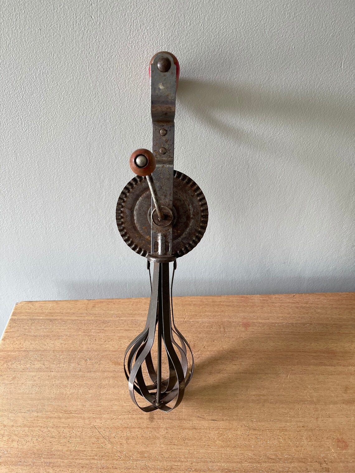 Vintage Hand Mixer Red Handled Mixer Vintage Mixer Metal Etsy