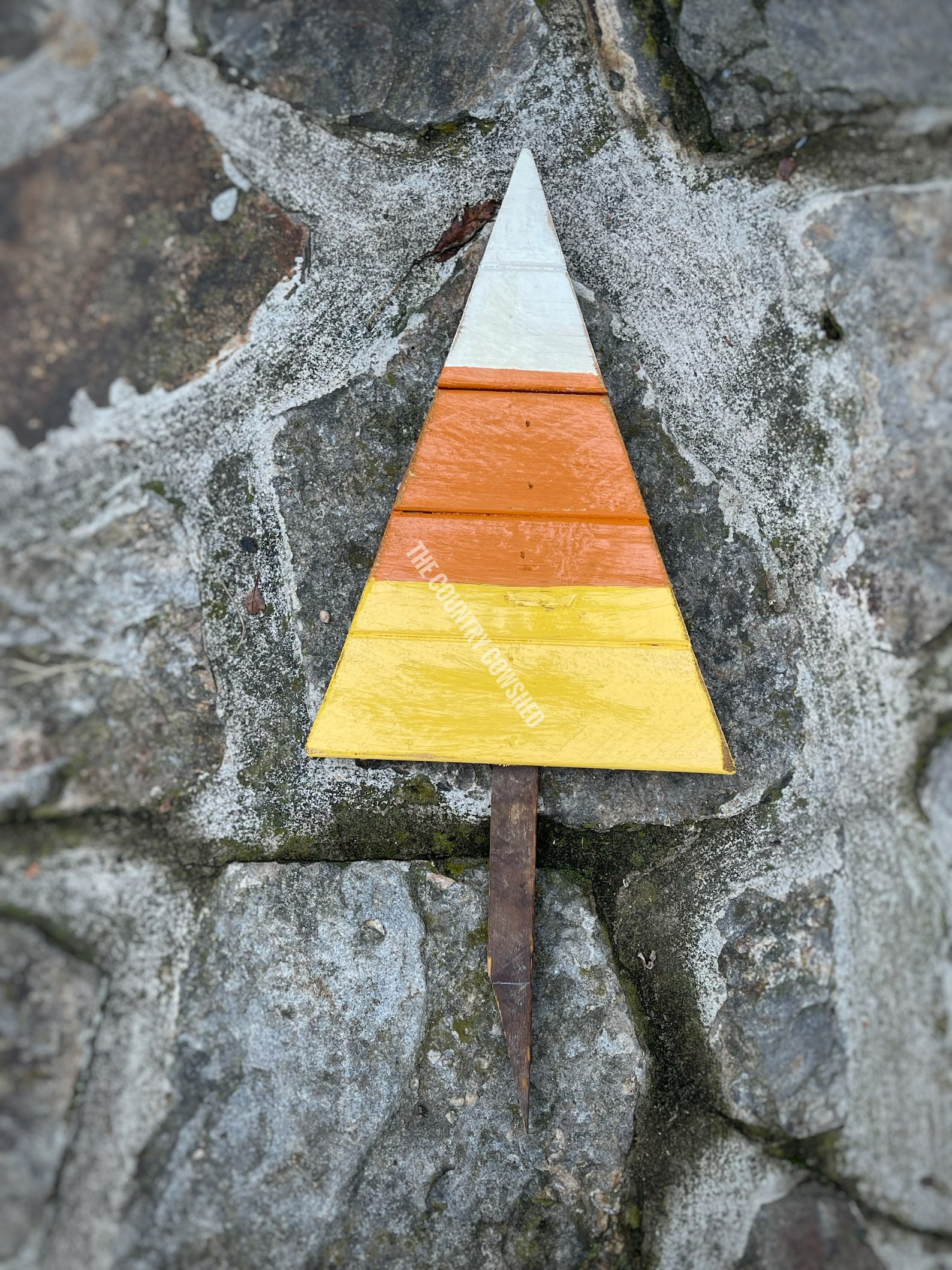 Candy Corn Yard Stakes Set of 3 Large Candy Corn Garden Etsy