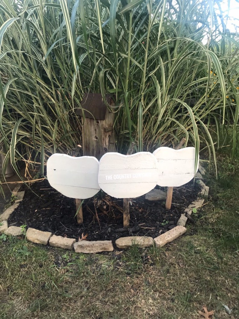 Pumpkin Yard Stakes Halloween Yard Art Reclaimed Wooden Etsy