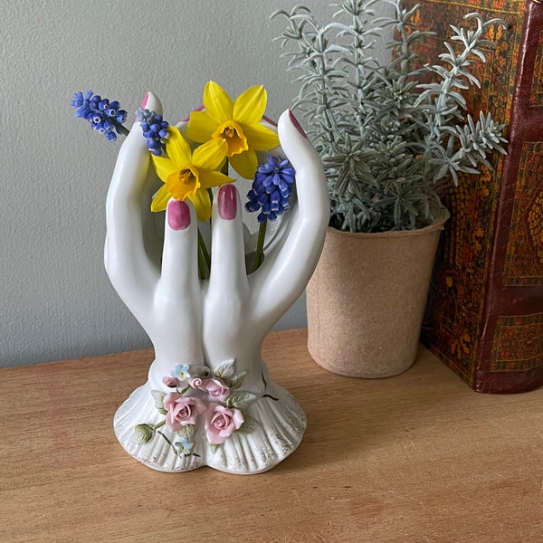 Hand Vase Etsy