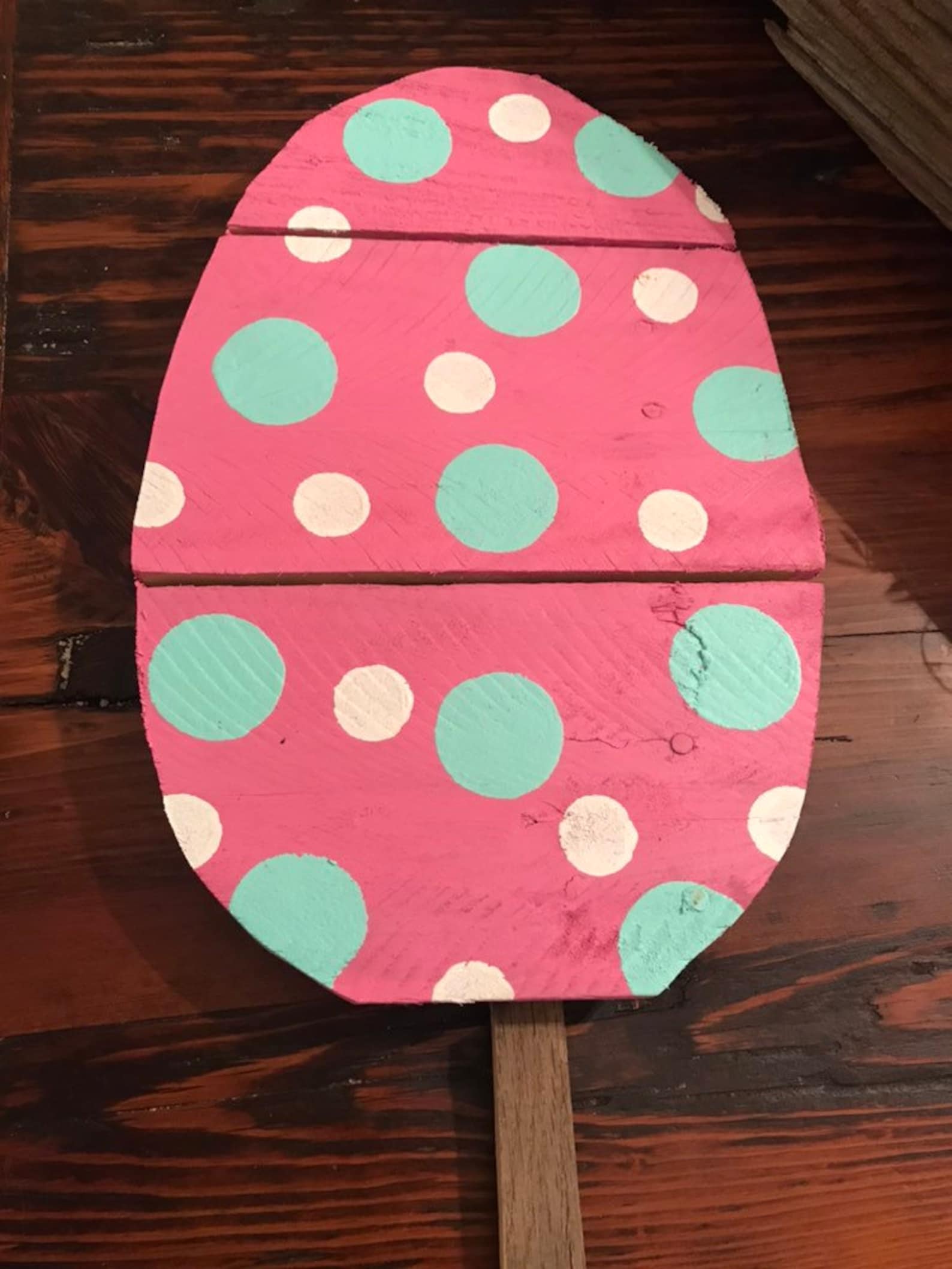 Set of 4 Easter Egg Yard Stakes Spring Yard Stakes Spring Etsy