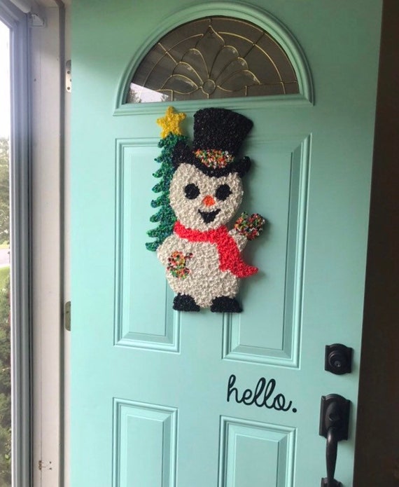 Vintage Melted Plastic Popcorn Wall Vintage Door Decorations Etsy