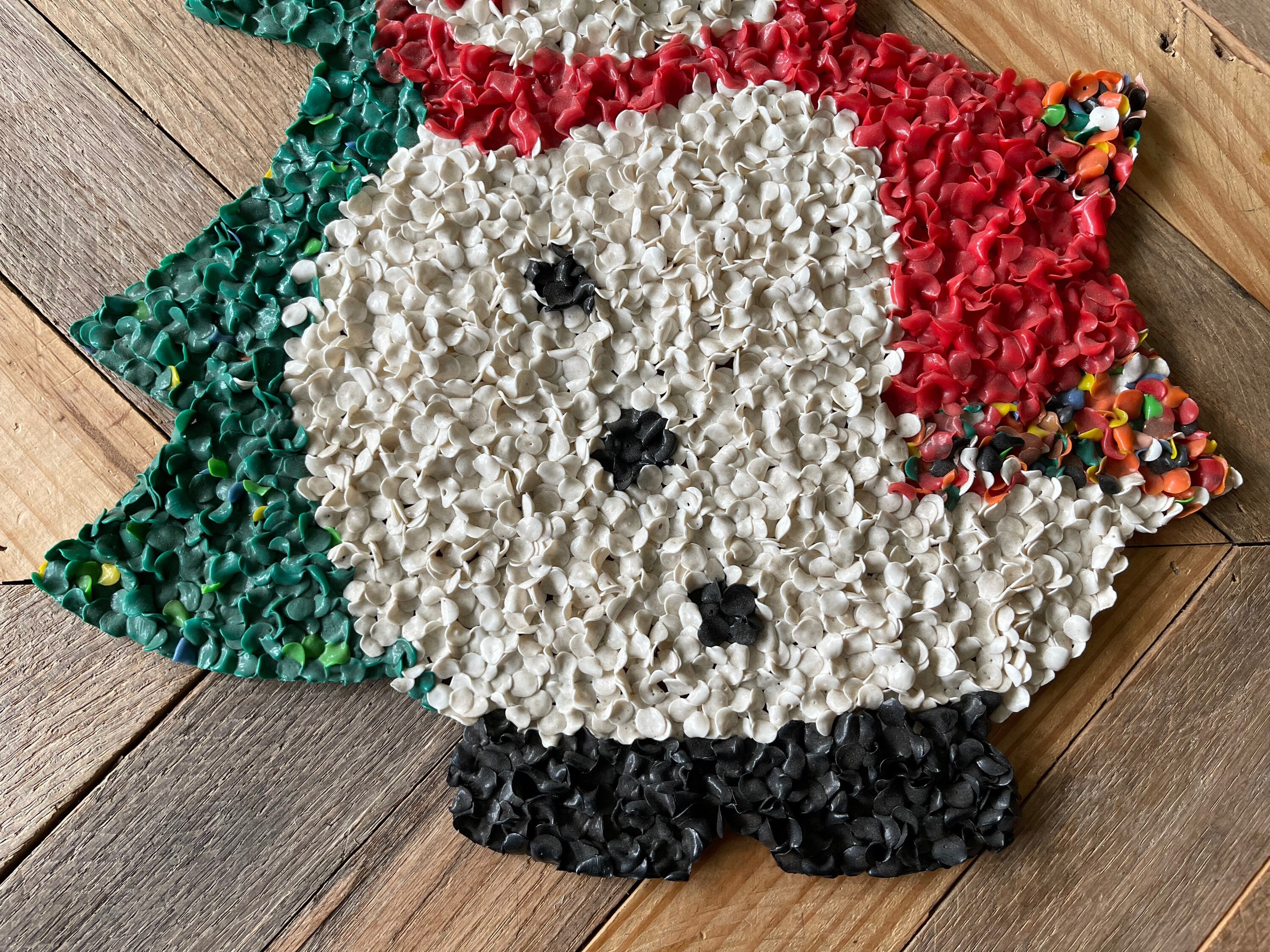 Vintage Melted Plastic Popcorn Wall | Vintage Door Decorations | Melted