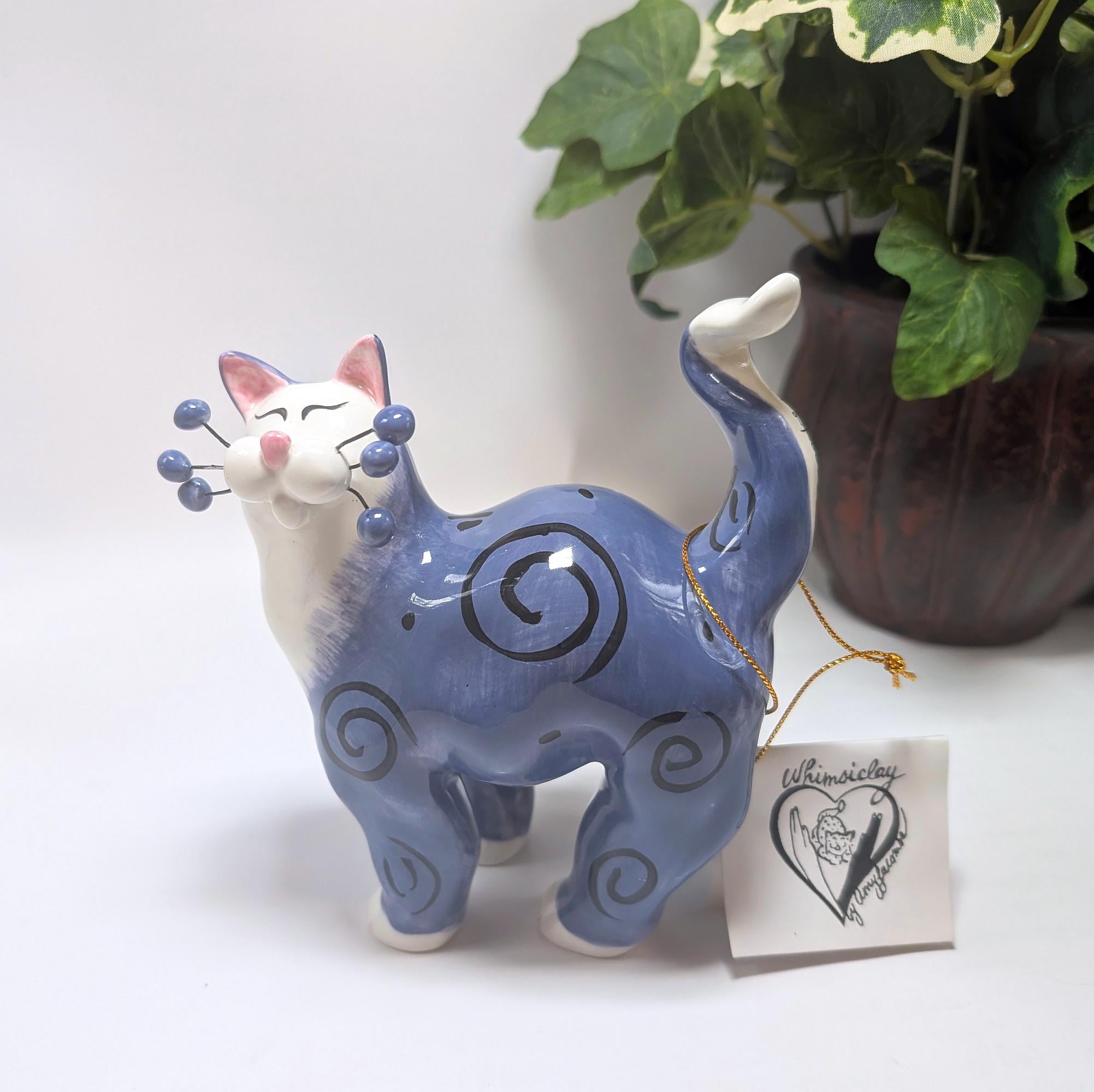 Amy Lacombe WhimsiClay 猫 置物 陶器 アメリカ輸入 【公式