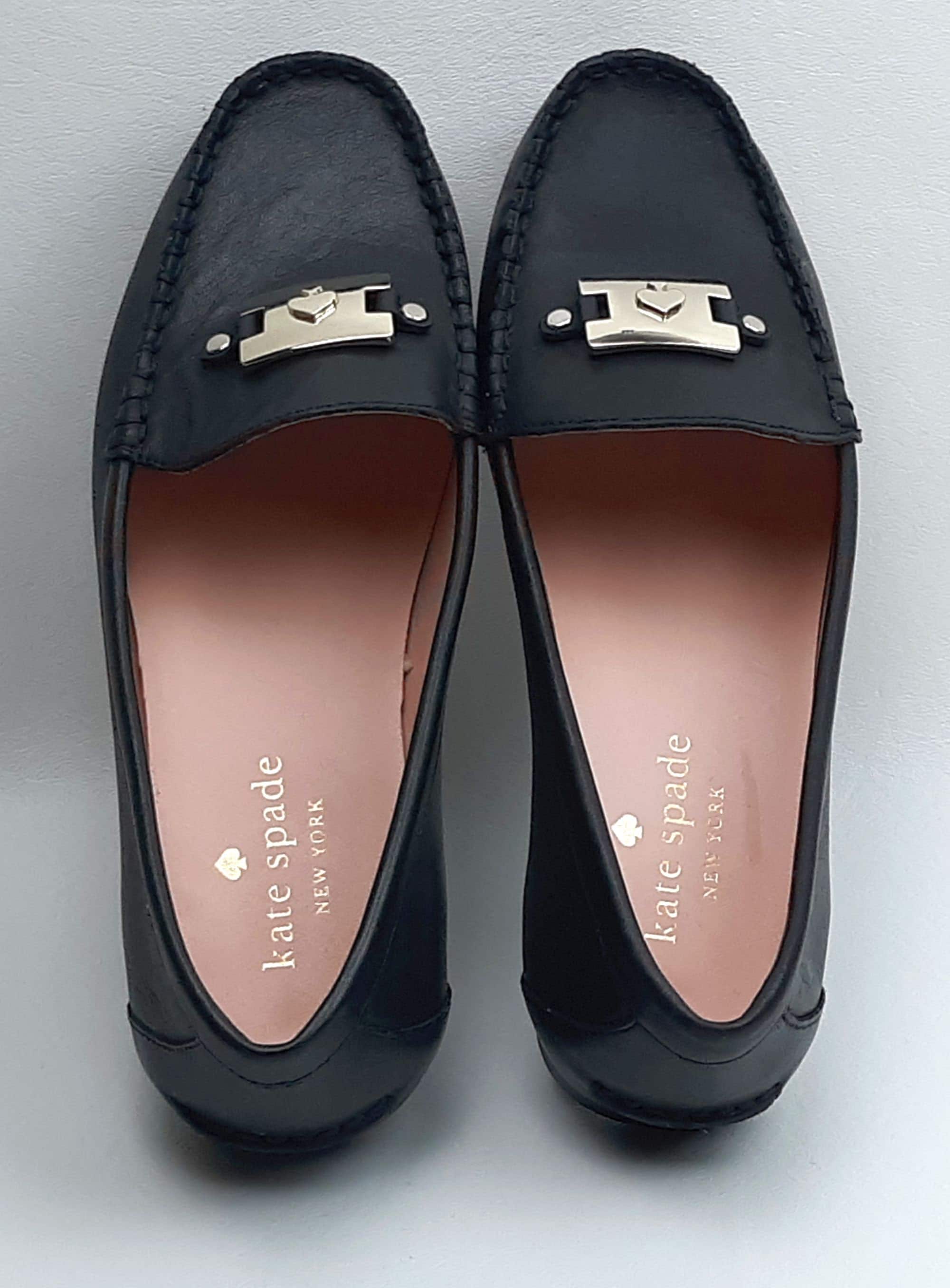 Kate Spade carmen Black Loafers Size 7B - Etsy