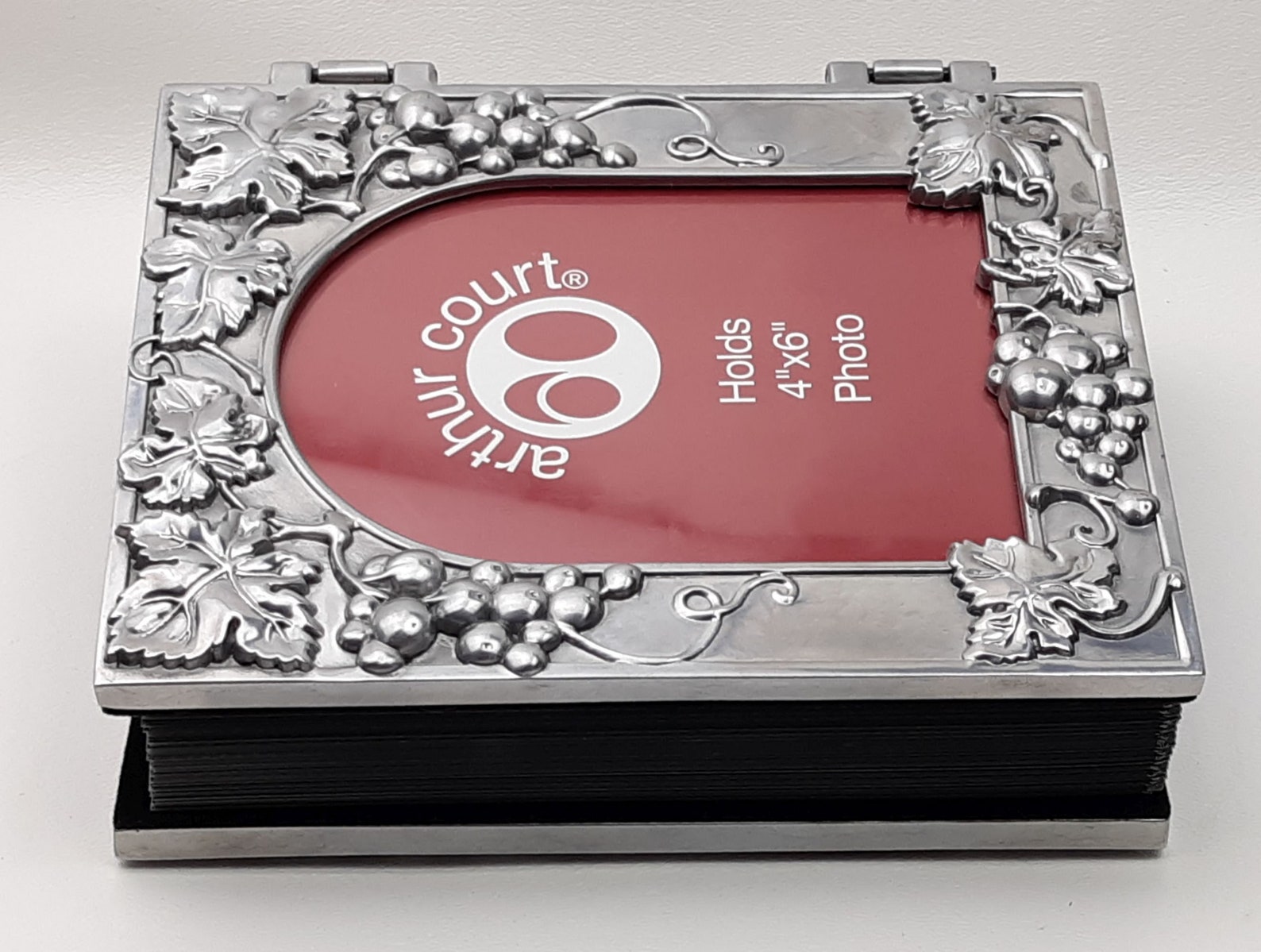 Silver Plated OUR WEDDING Photo Album Engraveable Holds 40