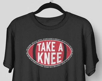 Take a Knee Shirt Protest Boycott Football Unisex Tshirt : stand with kap, peaceful protest shirt, black lives matter, take the knee shirt
